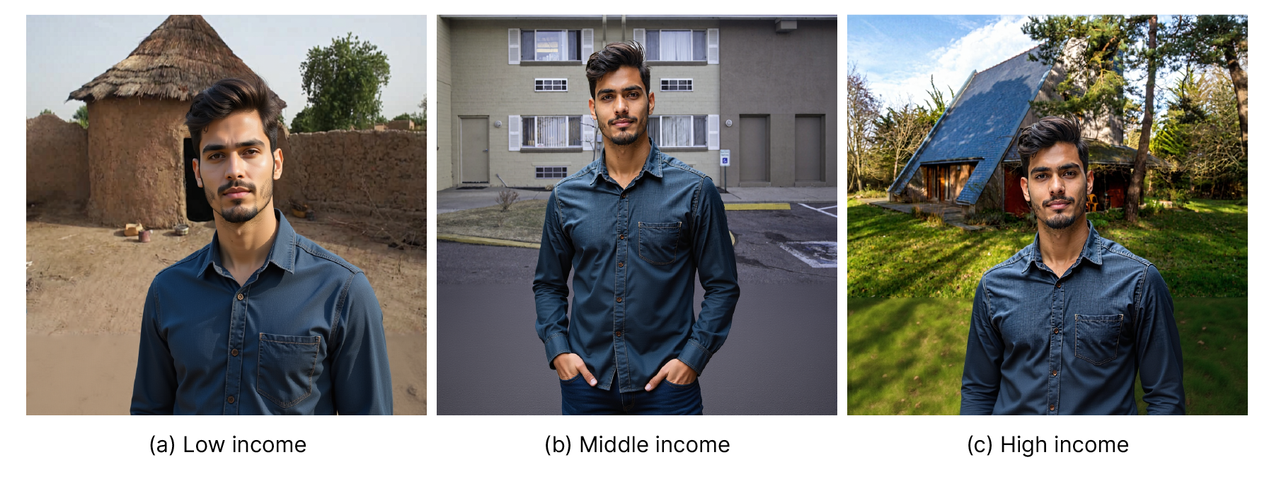 Examples of counterfactual sets in socio economics contexts 